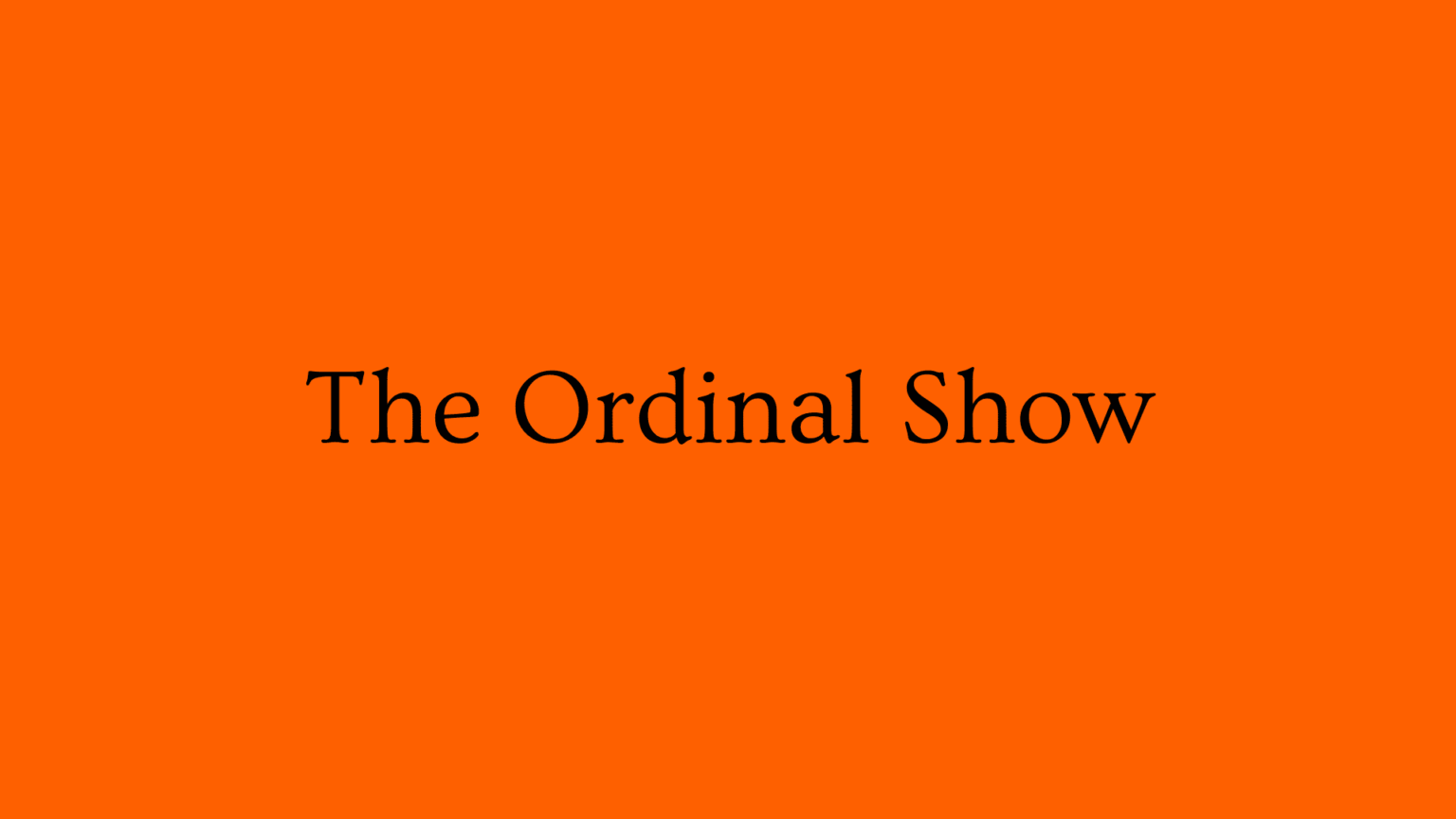 bitcoin ordinal show